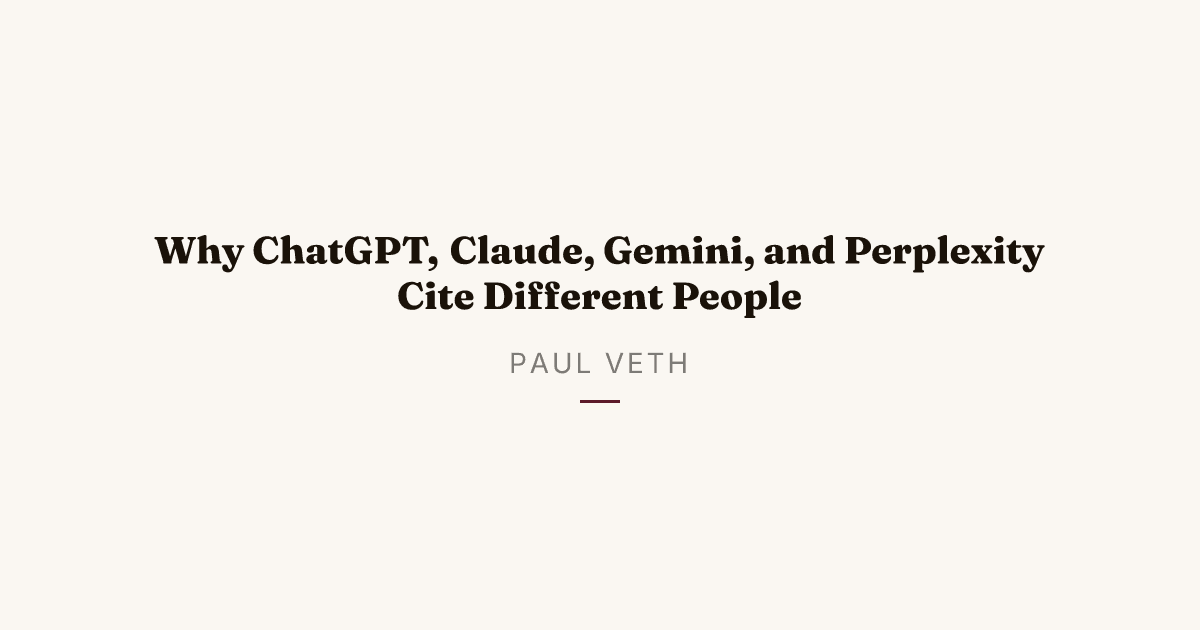 Four AIs, Four Rulebooks: What Each System Thinks Makes an Expert Credible