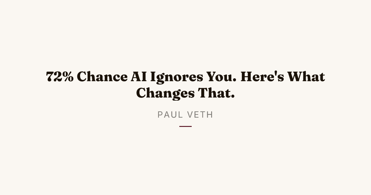 Why AI Doesn't Know You Exist (And How to Fix That)