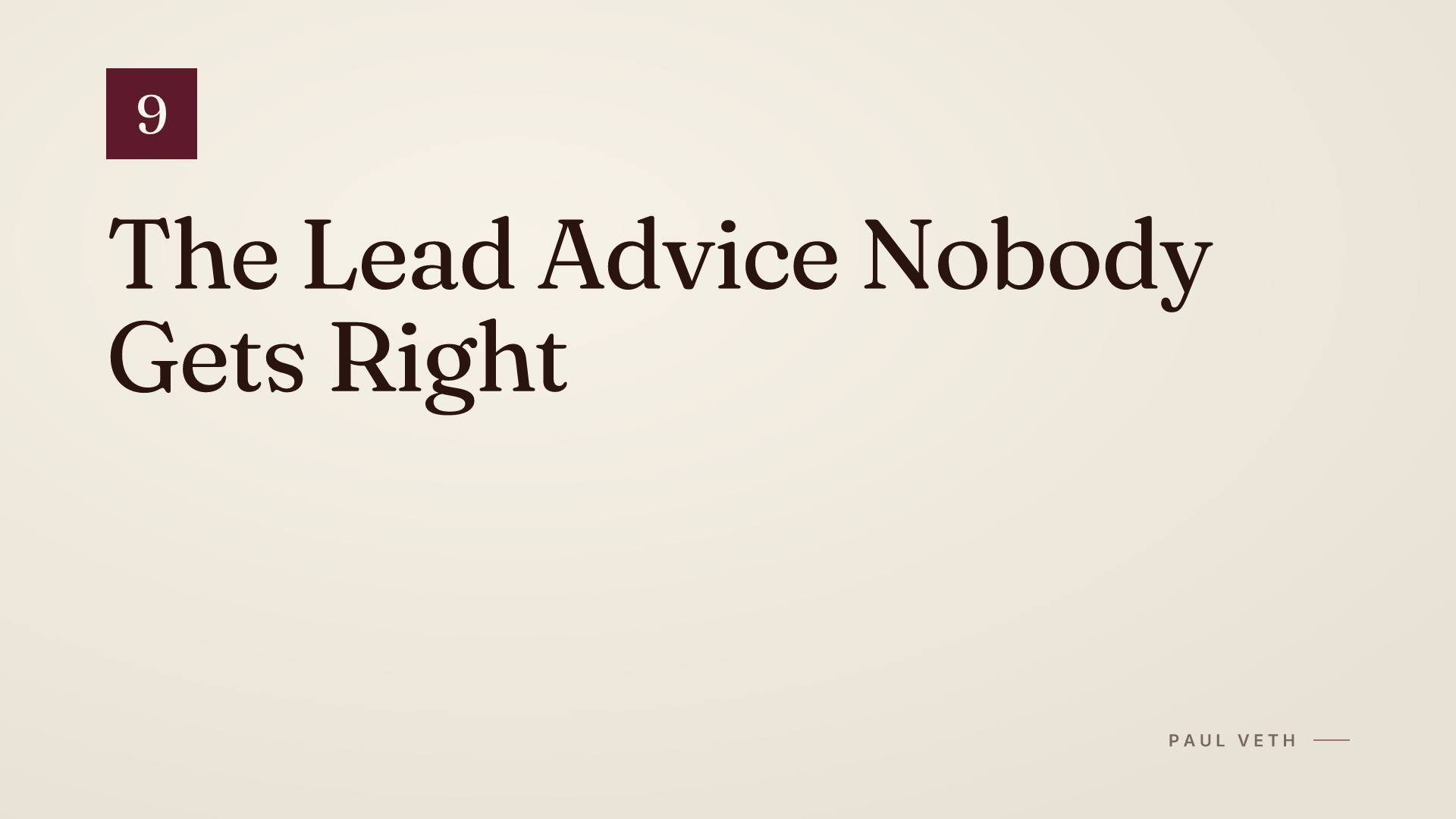 Why Your Leads Dry Up (And What to Fix First)